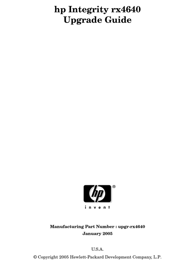 HP Integrity rx4640 Installation and operation manual