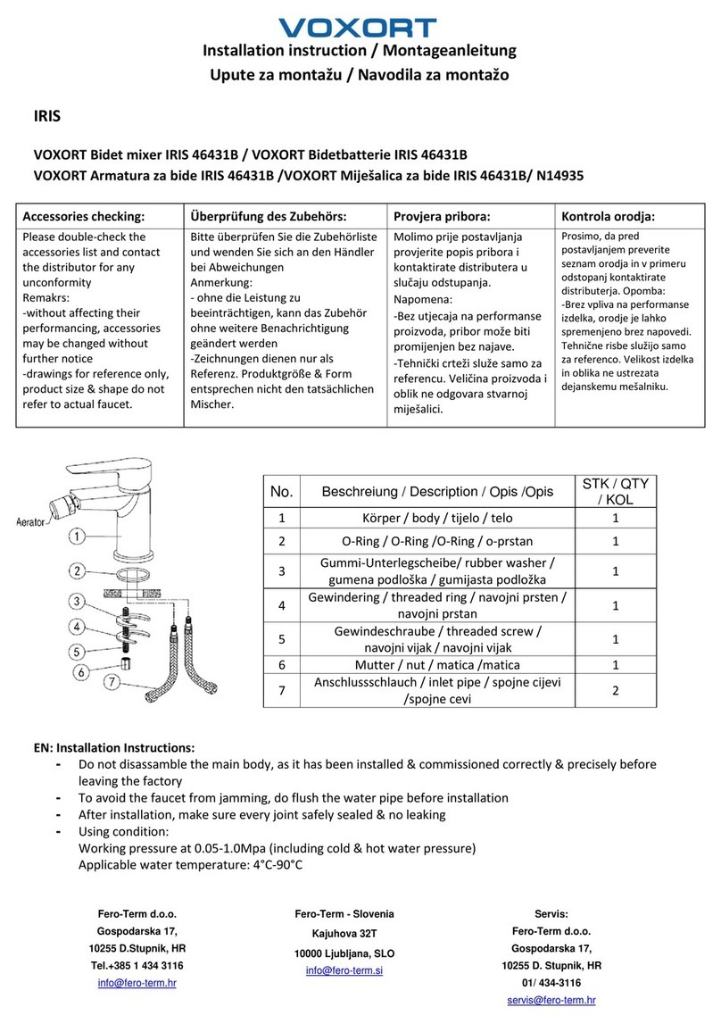 Fero-term Voxort IRIS 46431B Installation instruction