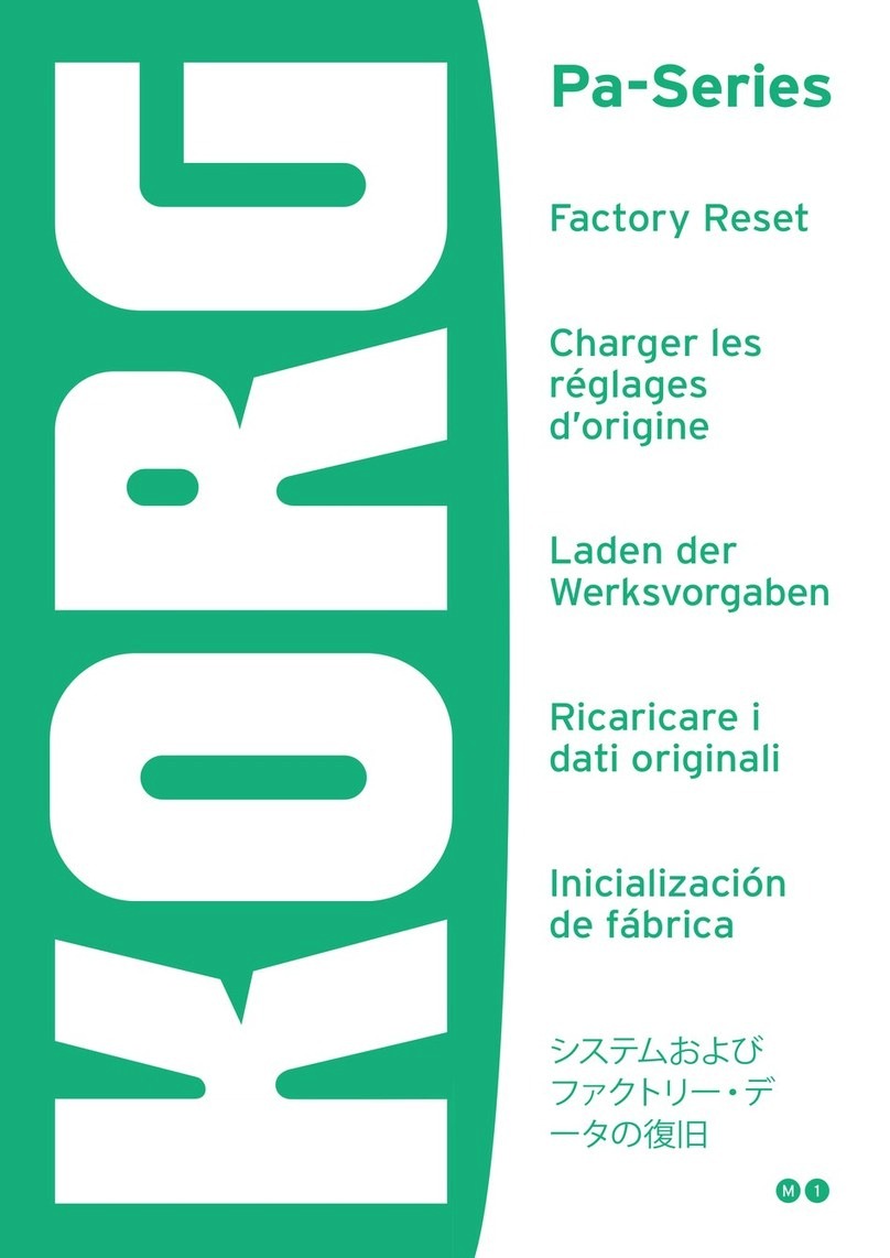 Korg PA Series User manual