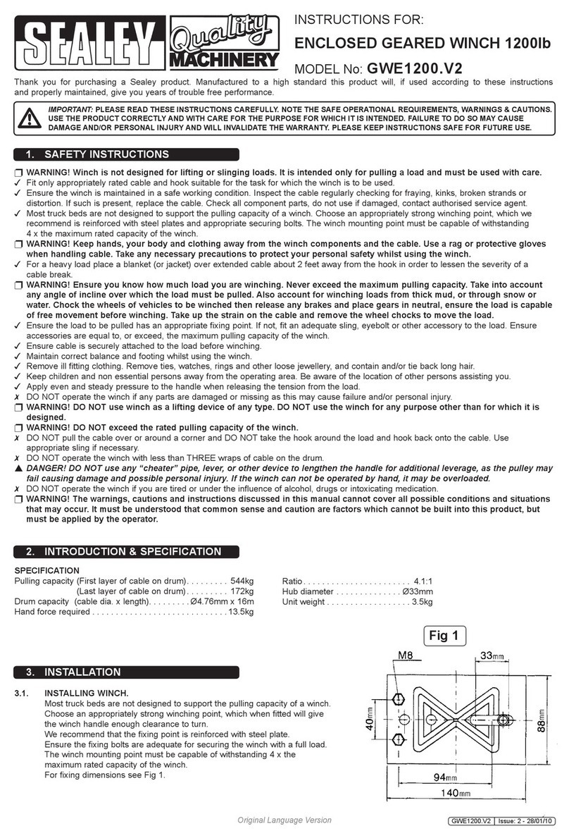 Sealey GWE1200.V2 instructions