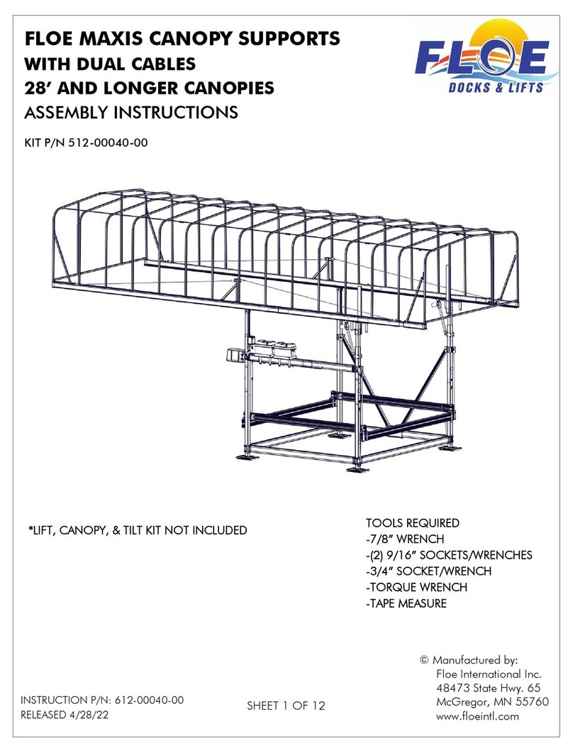 Floe MAXIS CANOPY Assembly instructions Floe MAXIS CANOPY Assembly instructions