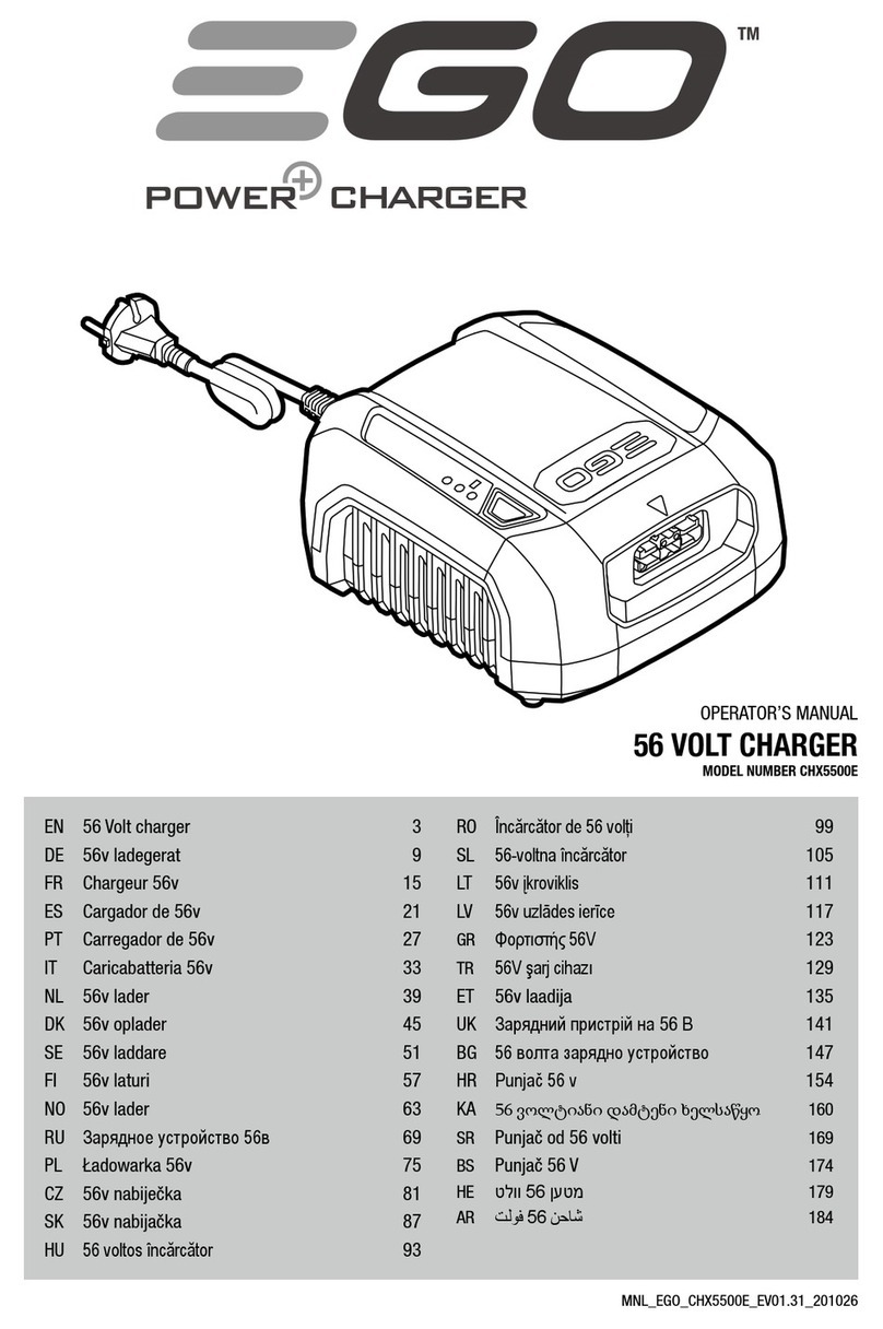 Ego Power+ CHX5500E Operator's manual