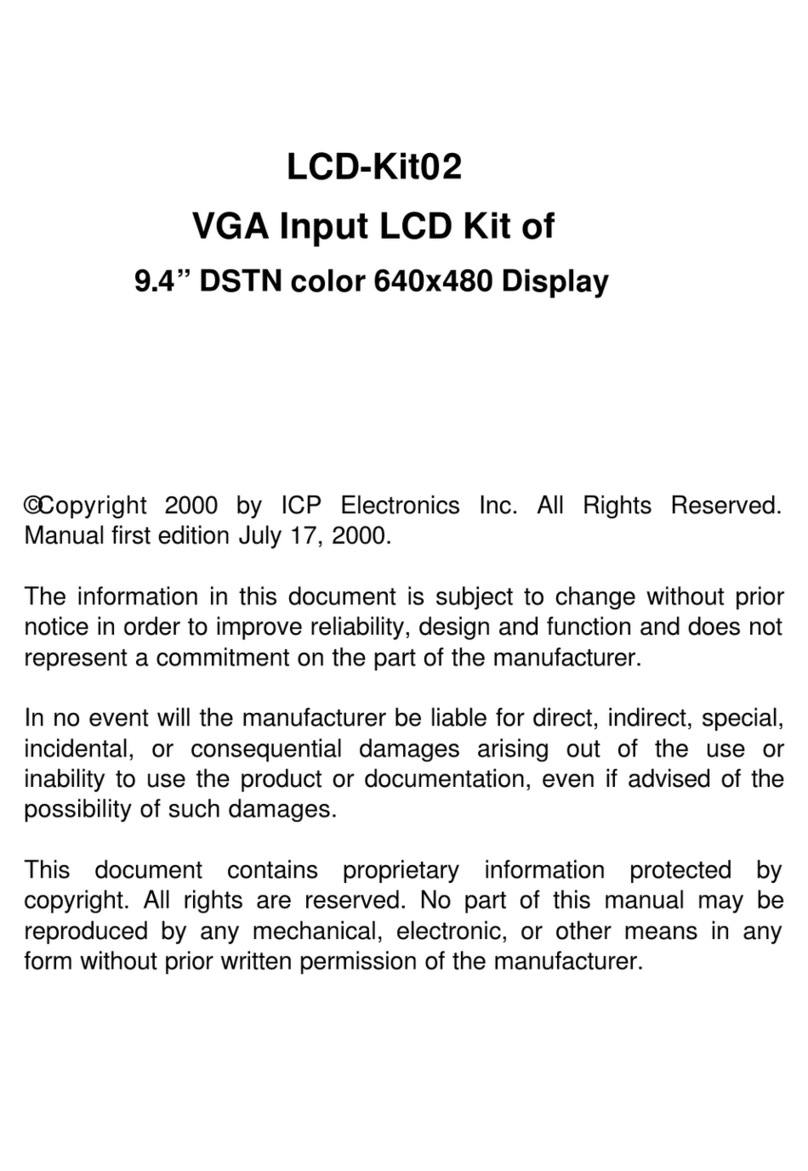 ICP Electronics LCD-Kit02 manual