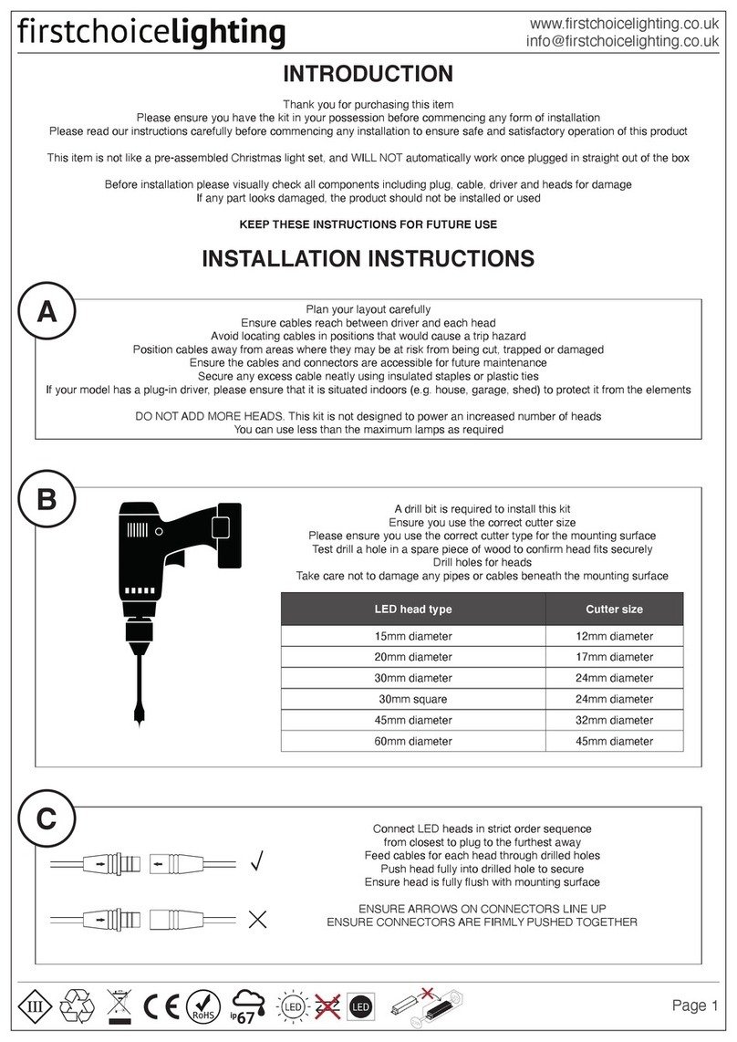 First Choice FCL-57673 installation instructions