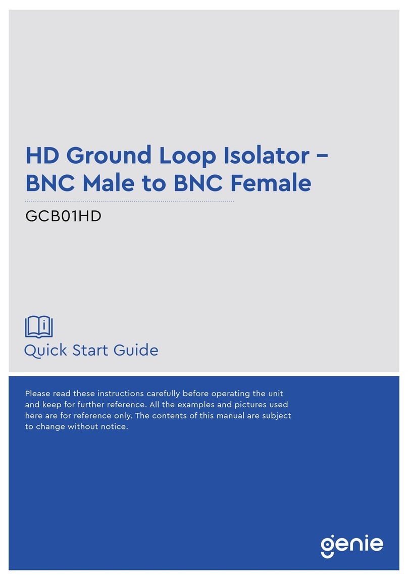 Genie GCB01HD quick start guide Genie GCB01HD quick start guide