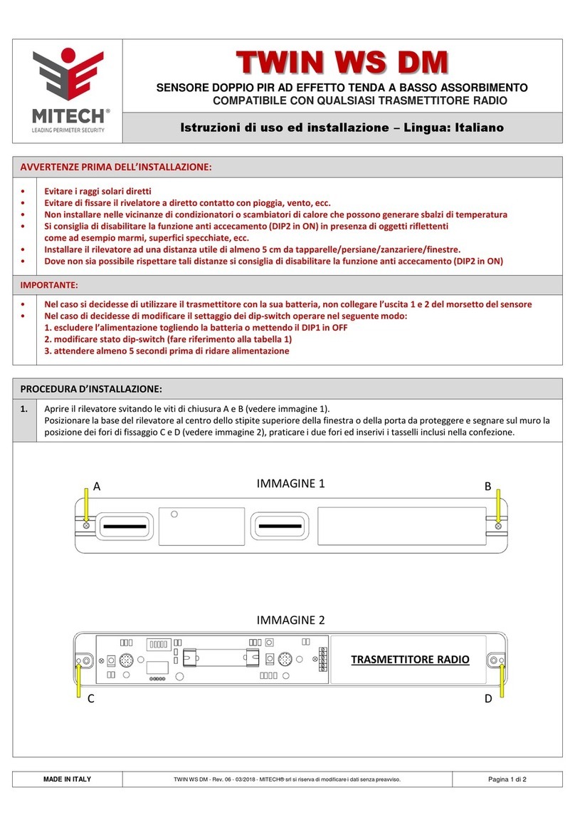 MITECH TWIN WS DM User manual