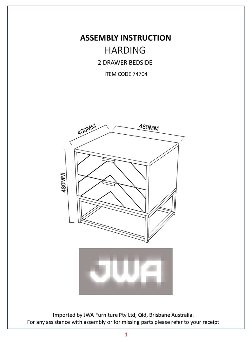 JWA HARDING 74704 Assembly instruction