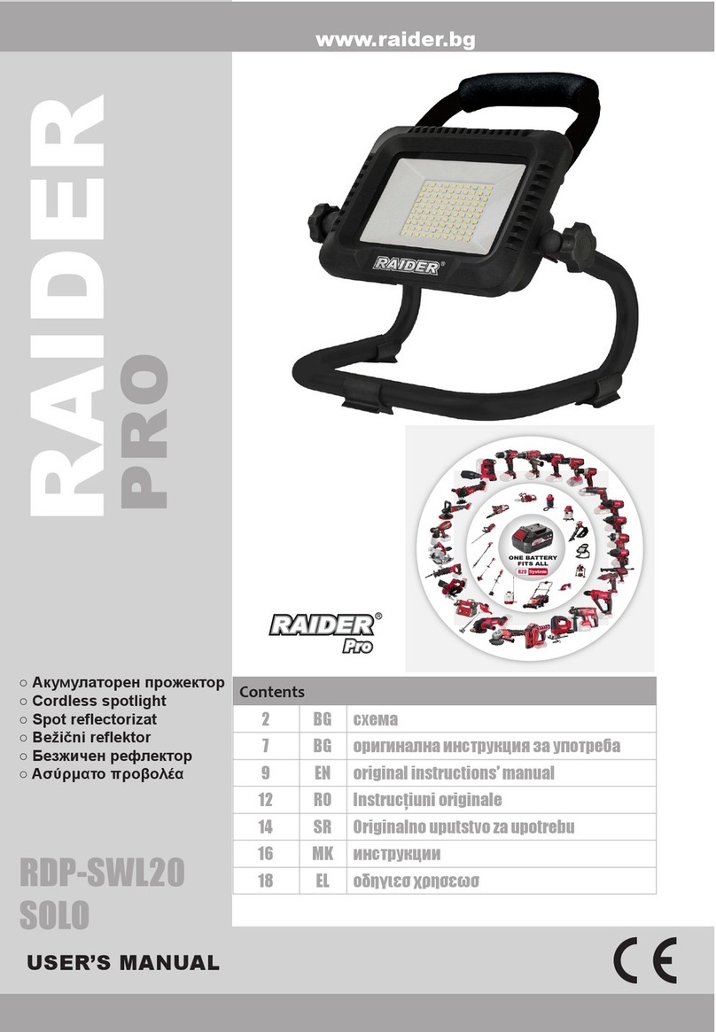 Raider Pro RDP-SWL20 SOLO user manual