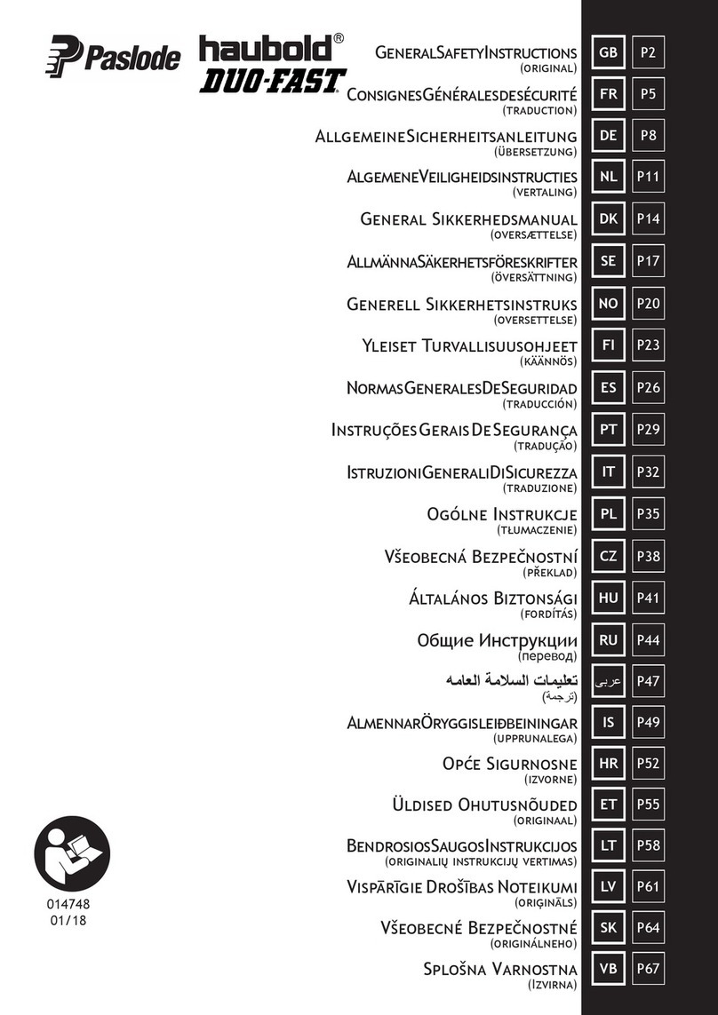 Paslode Haubold DUO-FAST User manual