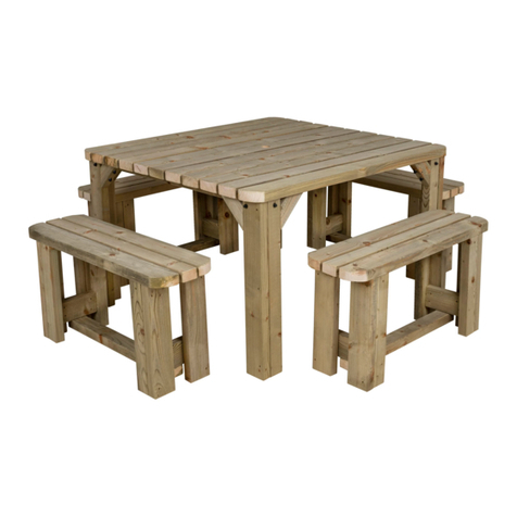 Rutland County Garden Furniture Barrow Picnic Table and Bench Set Assembly instructions Rutland County Garden Furniture Barrow Picnic Table and Bench Set Assembly instructions
