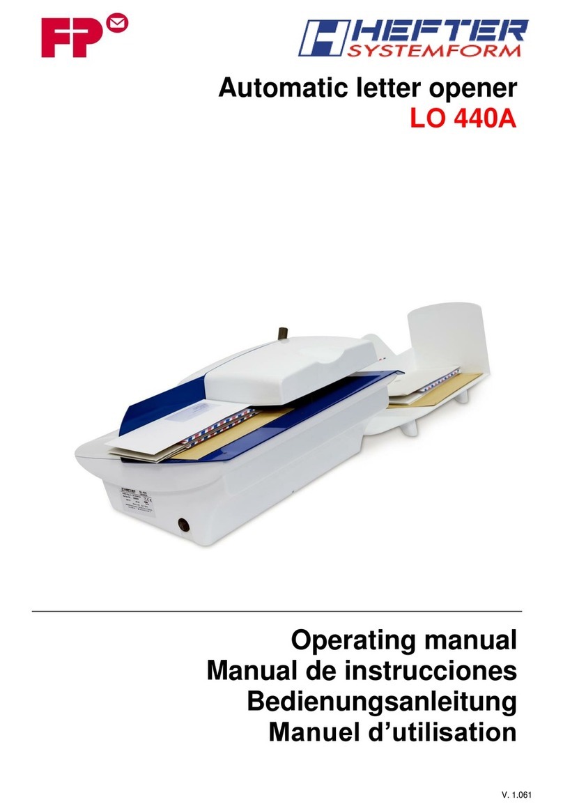 Hefter Systemform LO 440A operating manual
