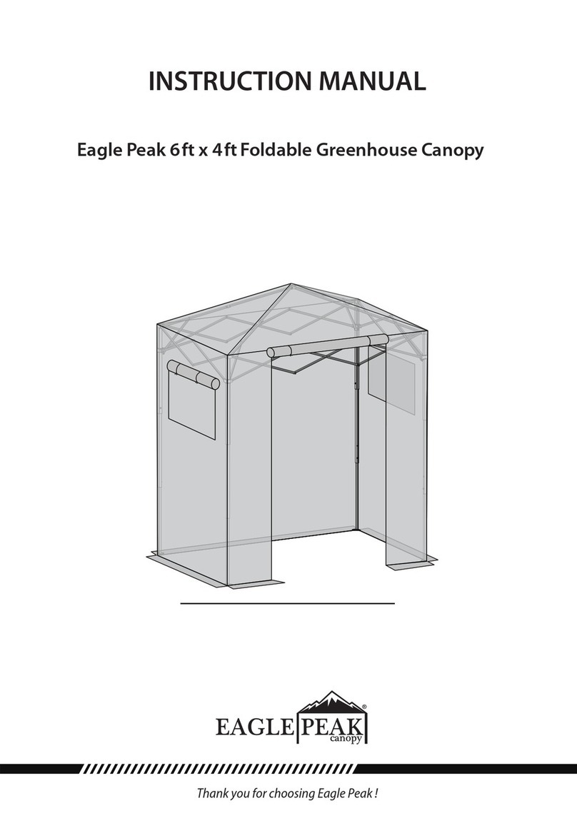 Eagle Peak 6ftx4ft Foldable Greenhouse Canopy User manual