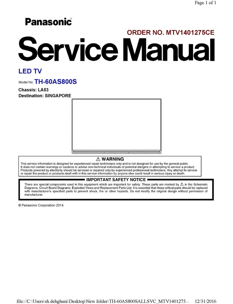 Panasonic TH-60AS800S User manual