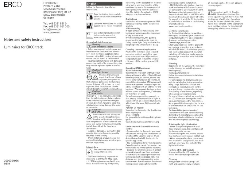 Erco Pollux quick start guide