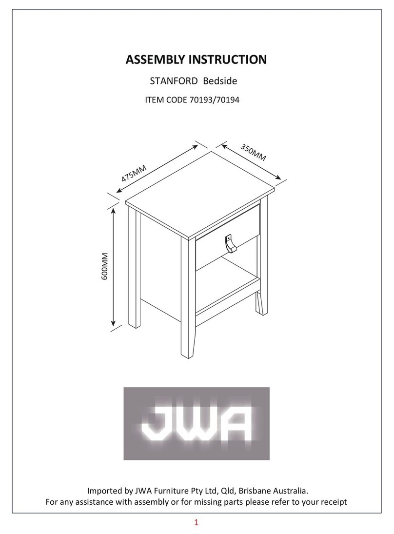 JWA STANFORD 70193 Assembly instruction