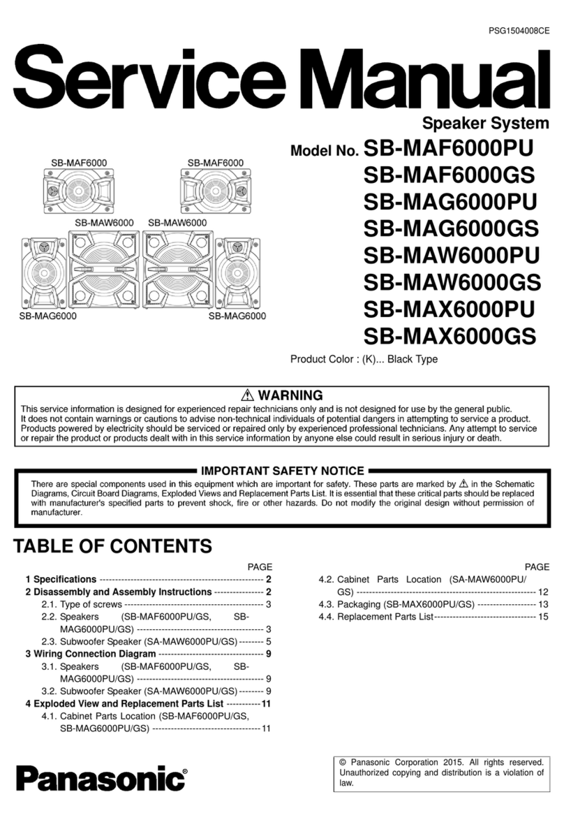 Panasonic SB-MAF6000PU User manual Panasonic SB-MAF6000PU User manual