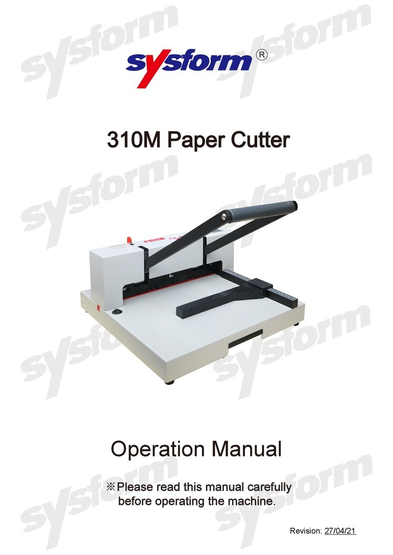 SYSFORM 310M Operation manual