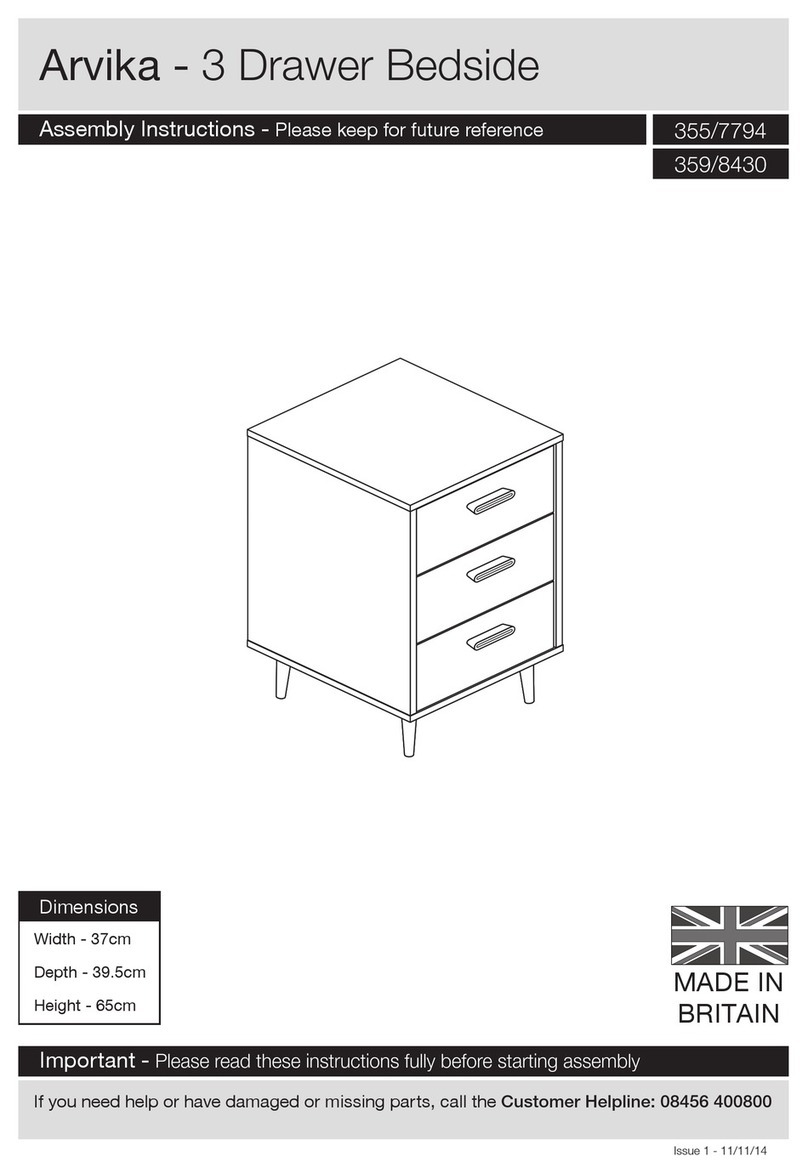Argos Arvika 355/7794 Assembly instructions