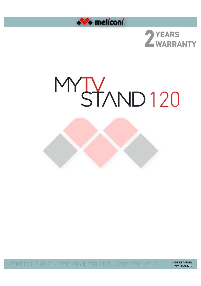 MELICONI MY TV STAND 120 Assembly instruction