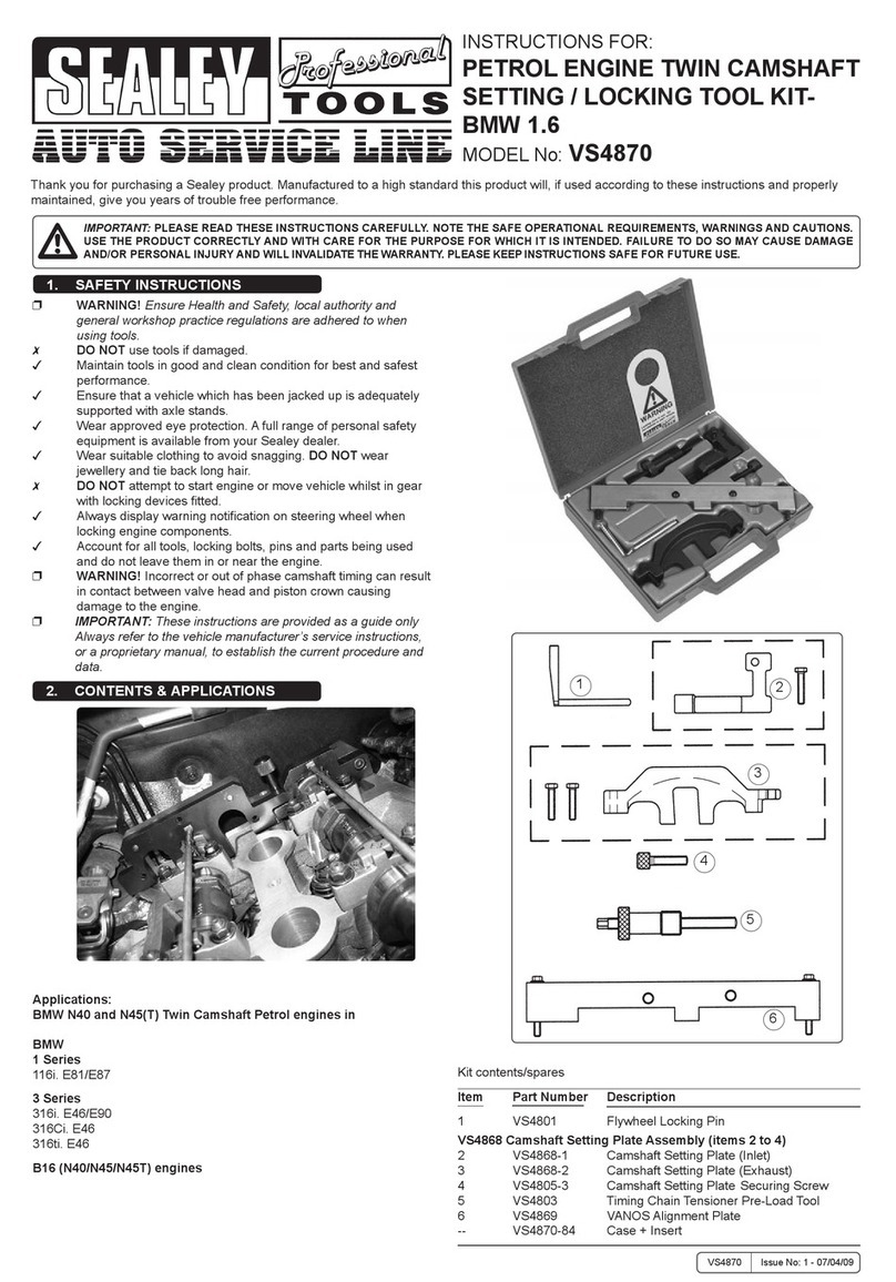 Sealey VS4870 instructions