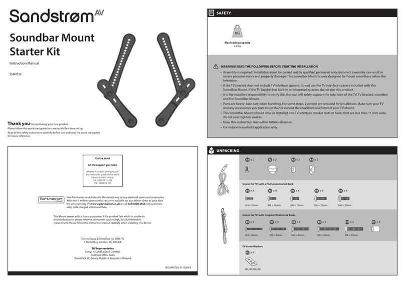 Sandstrom SSBKIT20 User manual
