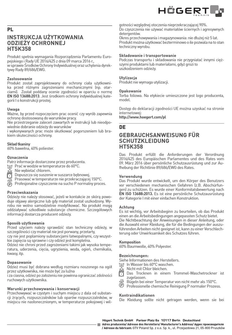 HOGERT HT5K358 Instructions for use