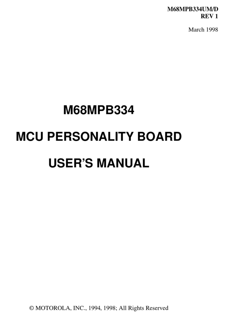 Motorola M68MPB334 User manual