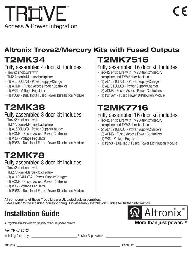 Altronix TROVE T2MK34 installation guide