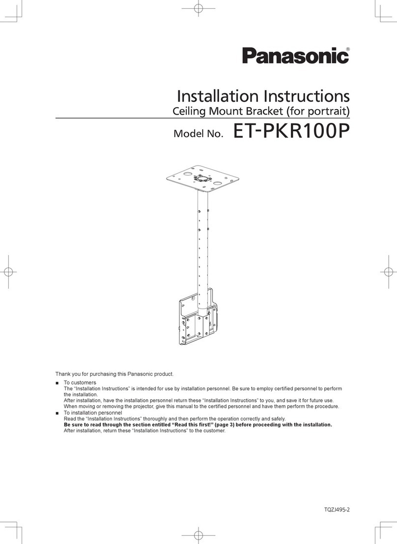 Panasonic ET-PKR100P installation instructions