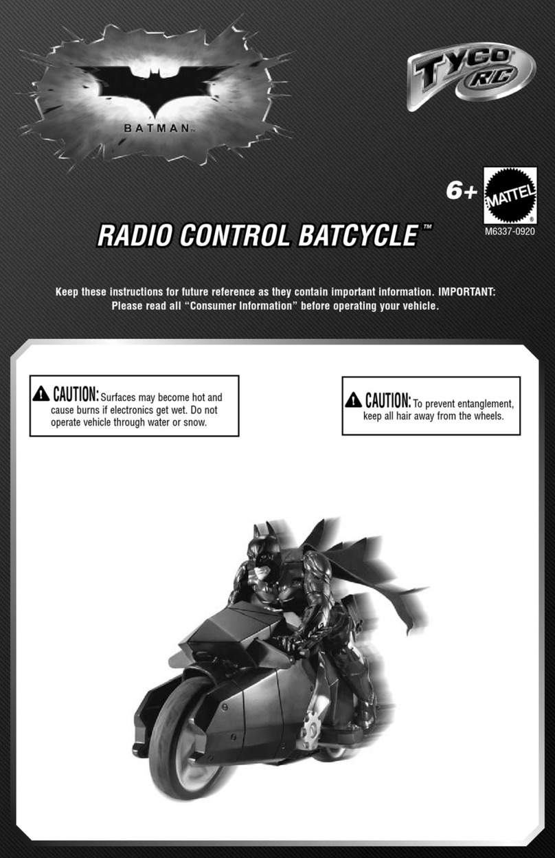 Mattel Tyco R/C Batman RADIO CONTROL BATCYCLE User manual