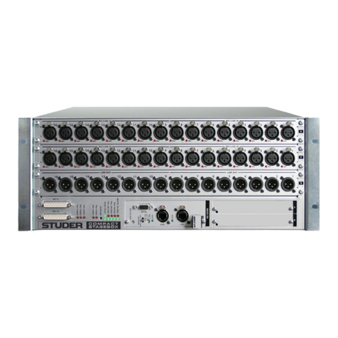 Harman STUDER User manual
