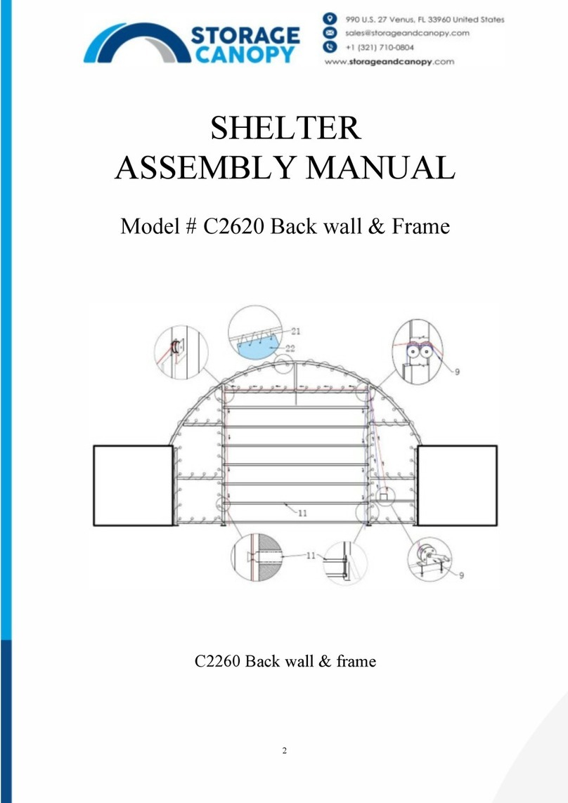 Storage Canopy C2620 User manual Storage Canopy C2620 User manual