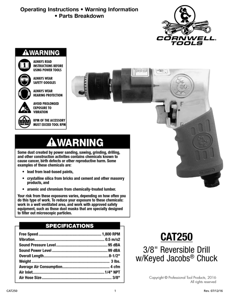 Cornwell Tools CAT250 operating instructions