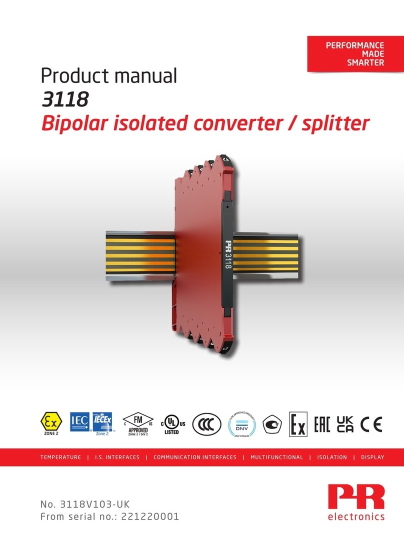 PR electronics 3118 User manual