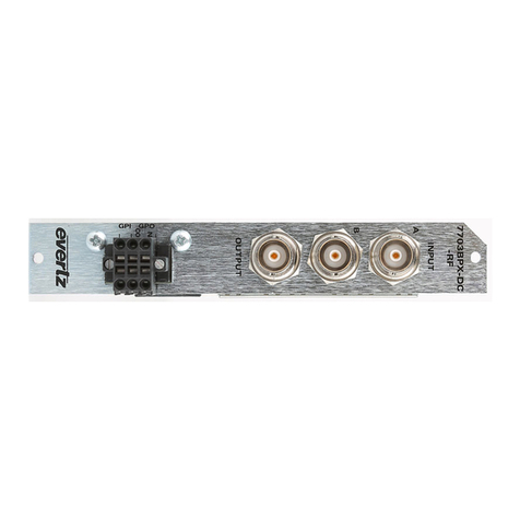 evertz 7703BPX-DC-RF User manual