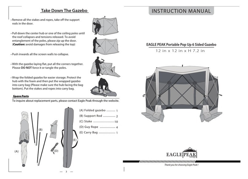 Eagle Peak Portable Pop Up 6 Sided Gazebo instruction manual Eagle Peak Portable Pop Up 6 Sided Gazebo instruction manual