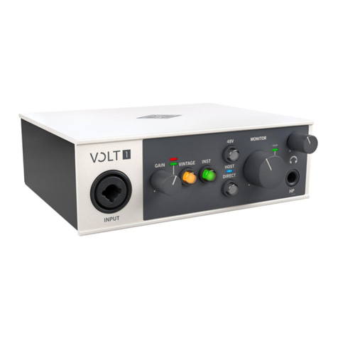 Universal Audio Volt 1 User manual