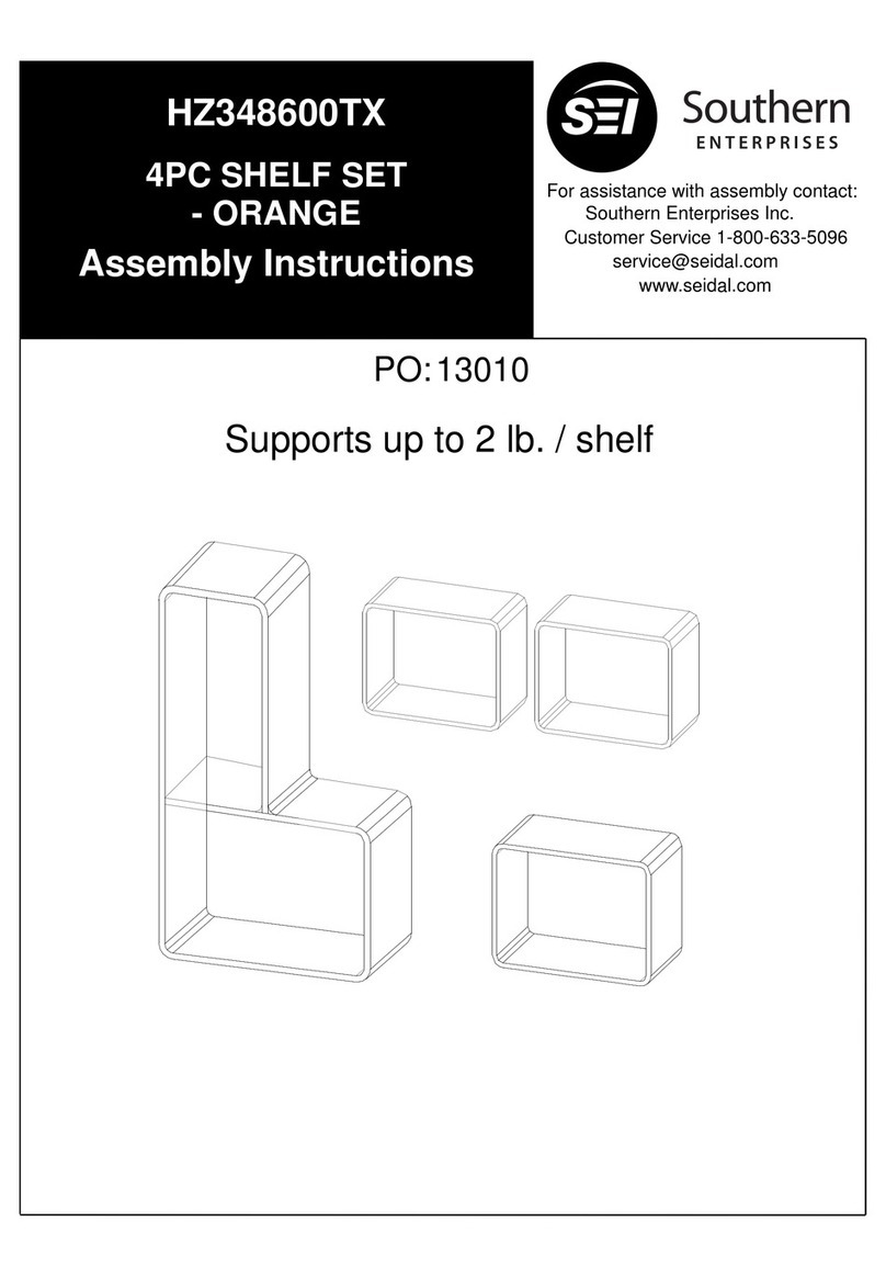 Southern Enterprises HZ348600TX Assembly instructions Southern Enterprises HZ348600TX Assembly instructions