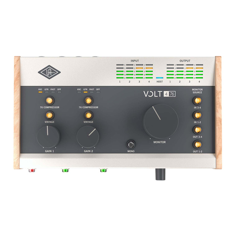 Universal Audio Volt 476 User manual