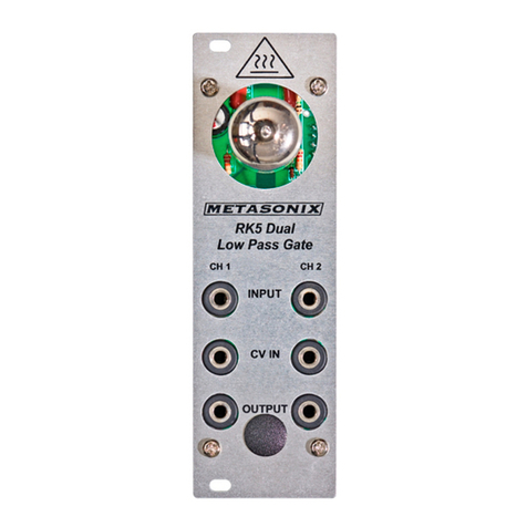 METASONIX RK5 DUAL user manual