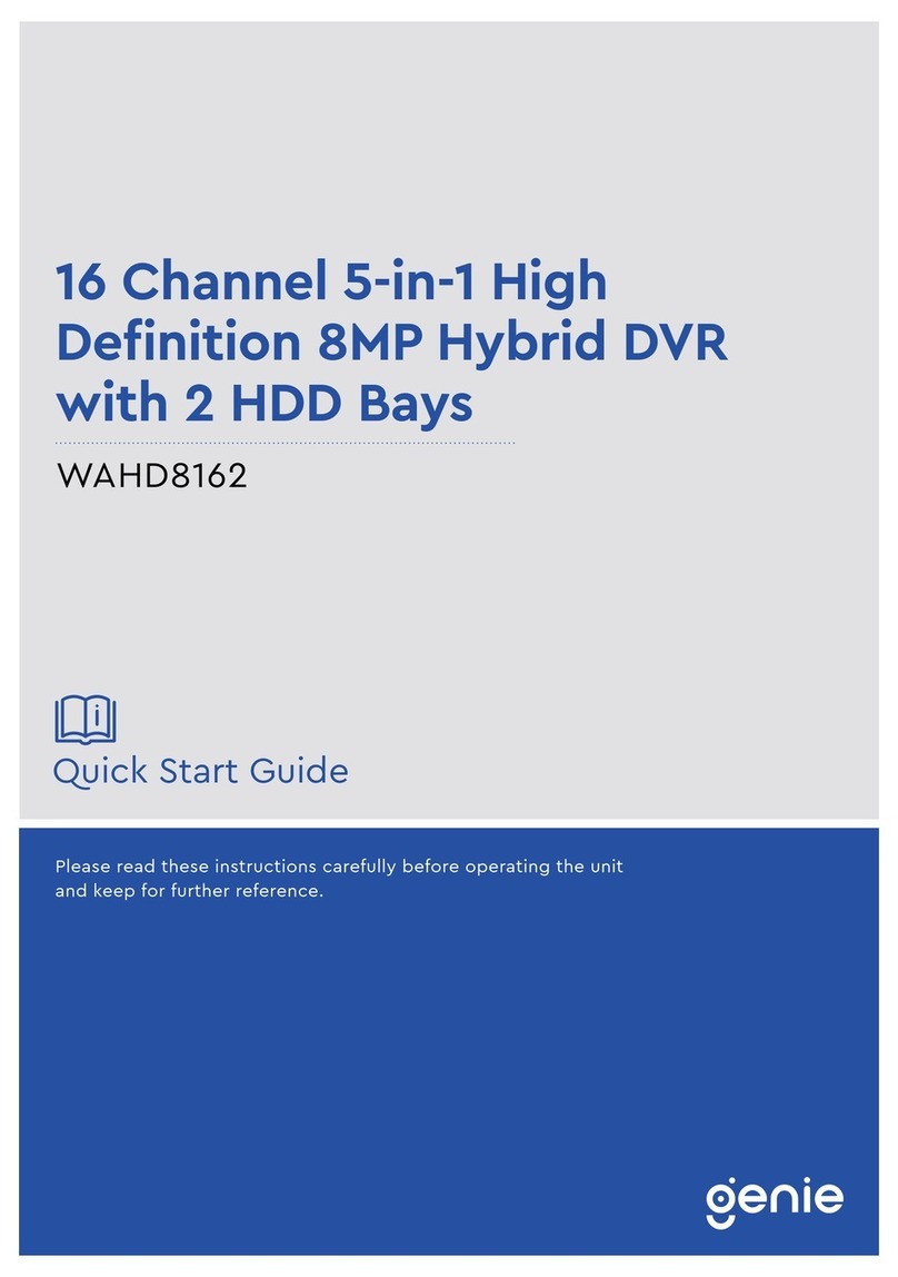 Genie WAHD8162 User manual