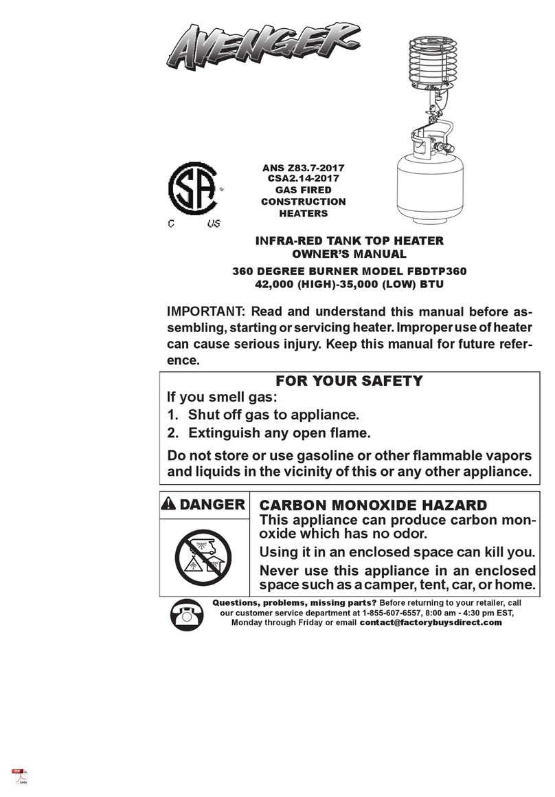 Avenger FBDTP360 owner's manual