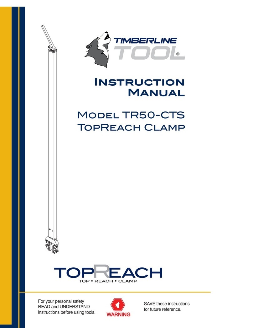 Timberline Tool TR50-CTS User manual Timberline Tool TR50-CTS User manual