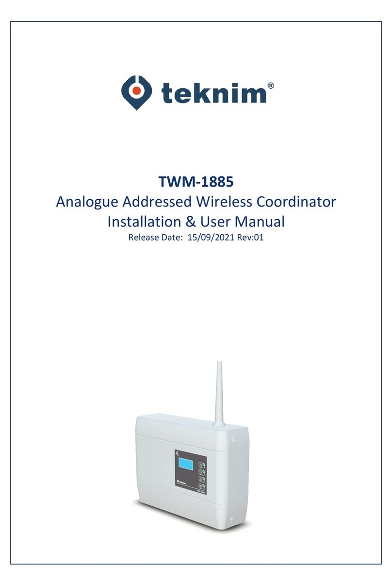 Teknim TWM-1885 Instruction Manual
