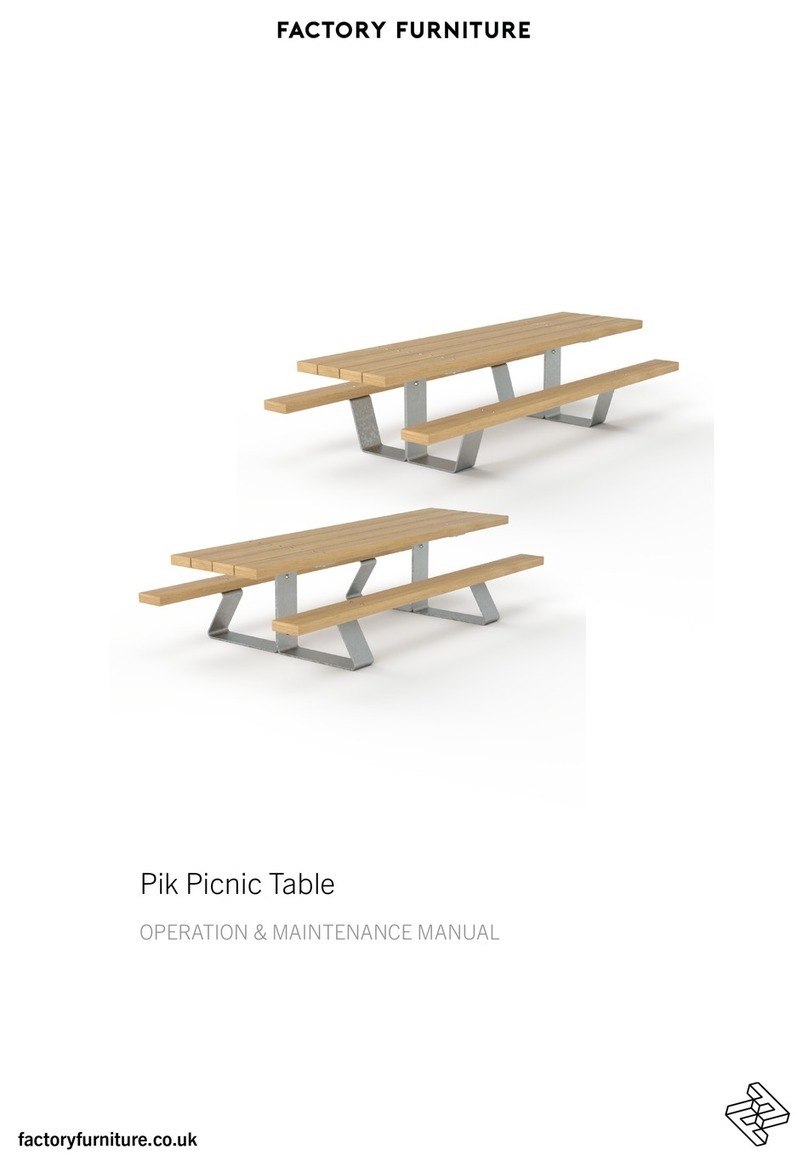 Factoryfurniture Pik Operation & maintenance manual Factoryfurniture Pik Operation & maintenance manual