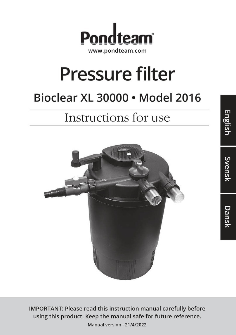 PONDTEAM Bioclear XL 30000 User manual