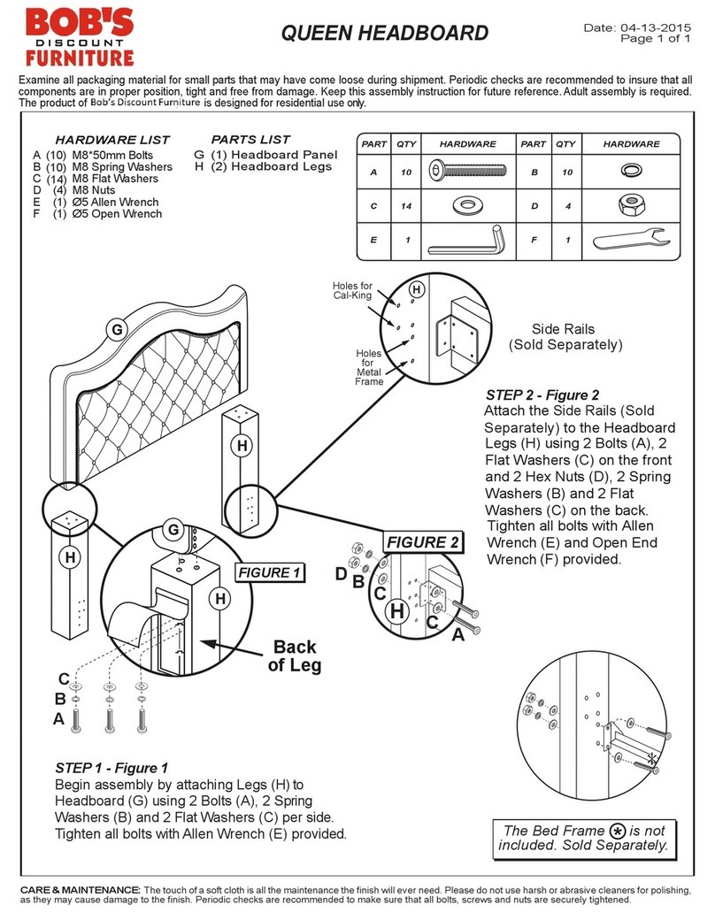 Bob's Discount Furniture Troy 2074-541F Assembly instructions Bob's Discount Furniture Troy 2074-541F Assembly instructions