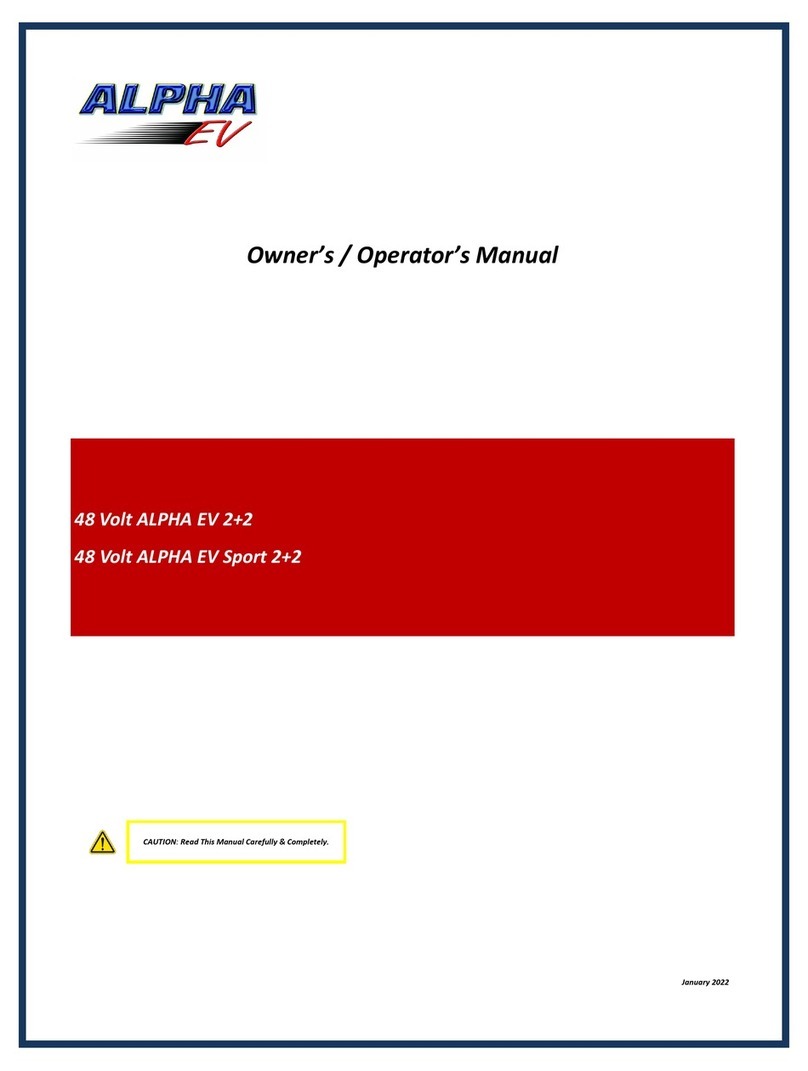 Alpha ALPHA EV 2+2 Owner's/operator's manual