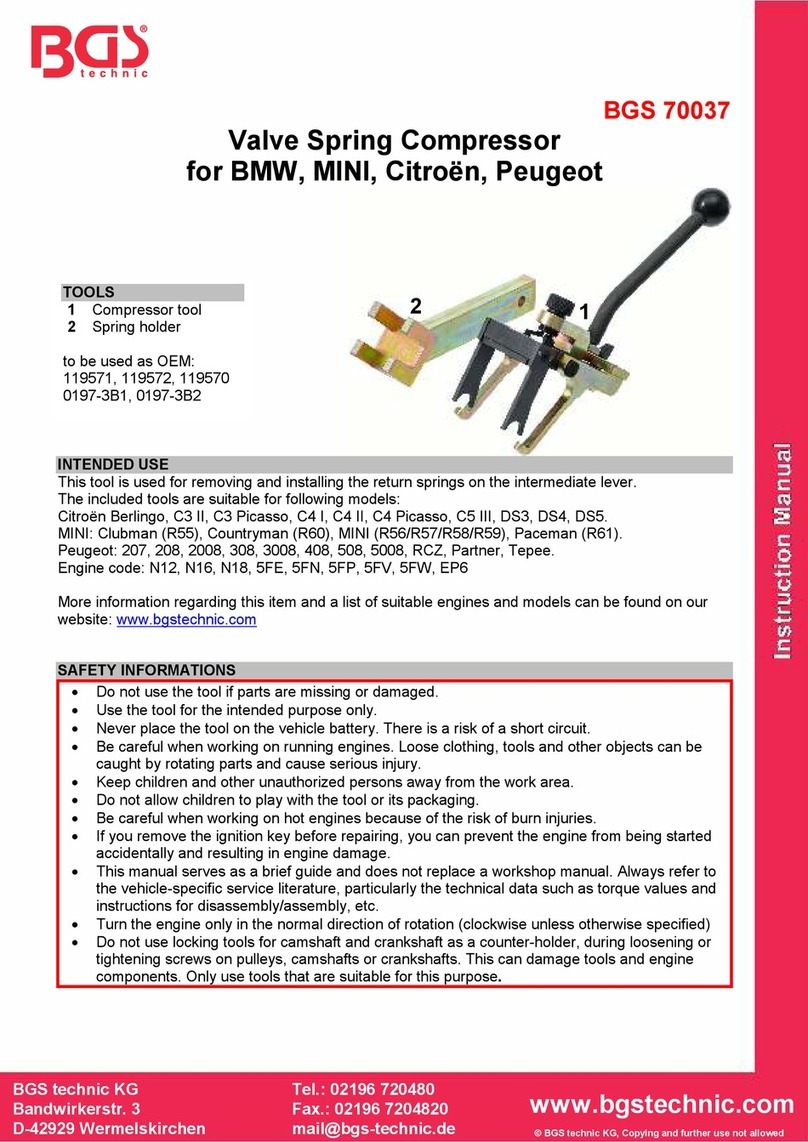 BGS technic 70037 User manual