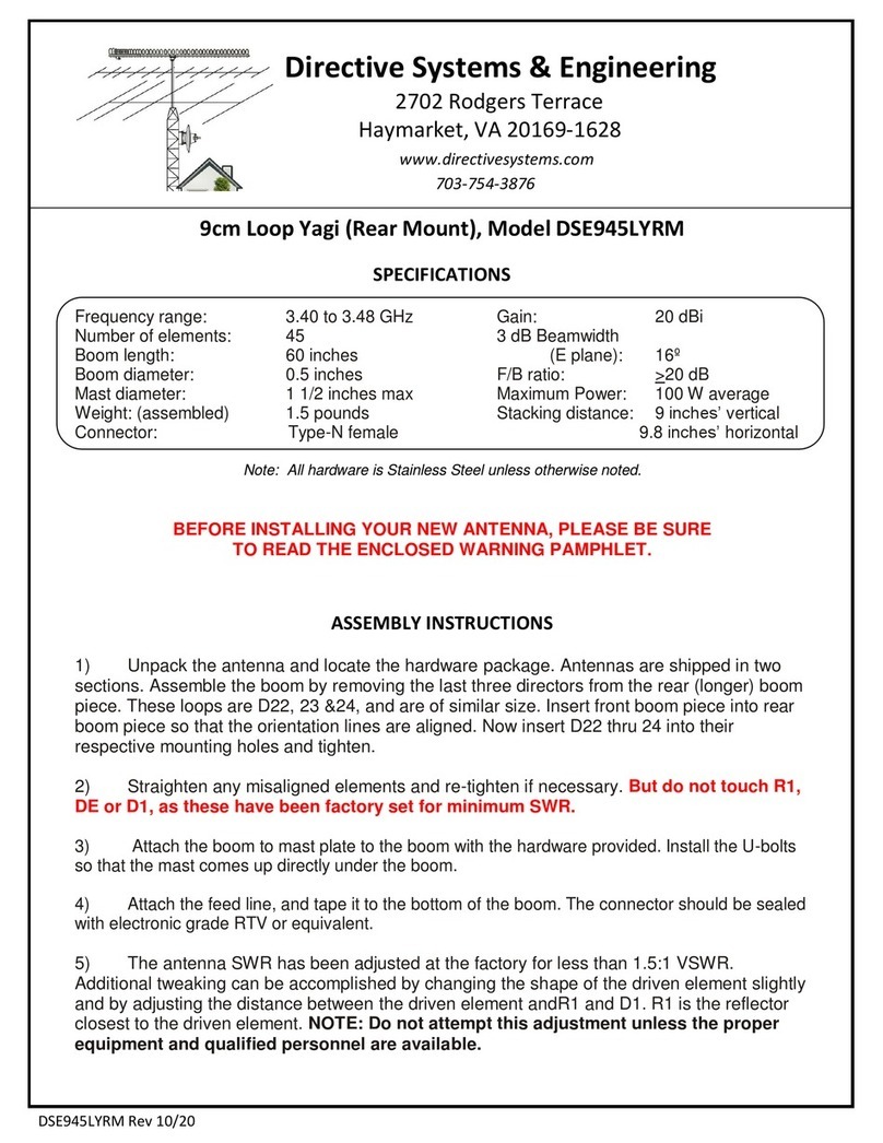Directive Systems & Engineering DSE945LYRM quick start guide Directive Systems & Engineering DSE945LYRM quick start guide
